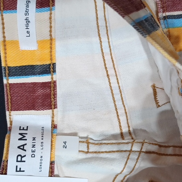 NWT Frame Denim Le High Straight Ankle Jeans in Painterly 24 - Picture 6 of 8